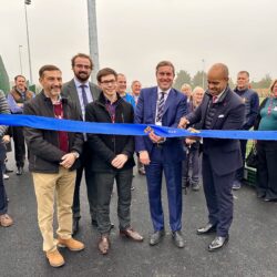 The opening for Sawtry's 3G sports pitch